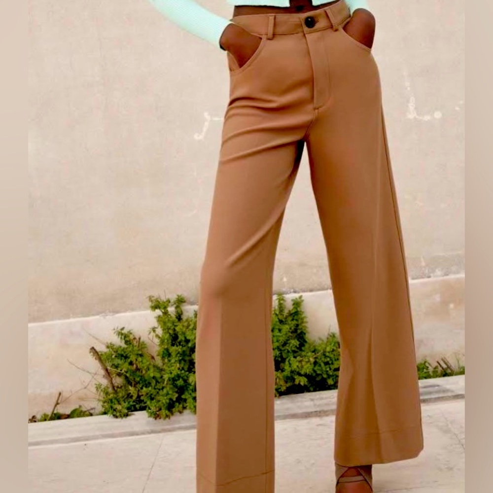Tan Zara trousers XS